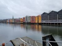 Trondheim - Speicherhäuser am Fluss Nidelva