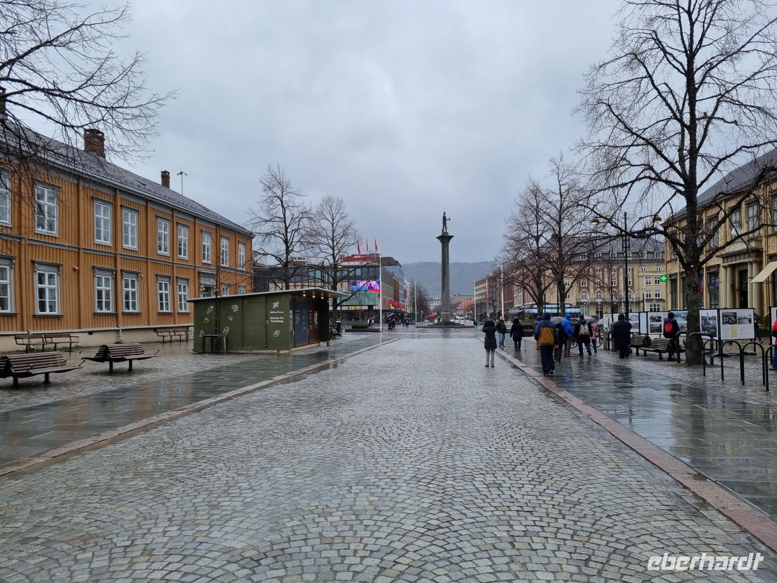 Trondheim - Kongens gate (Königstraße) mit Blick in Richtung Marktplatz (Torget)