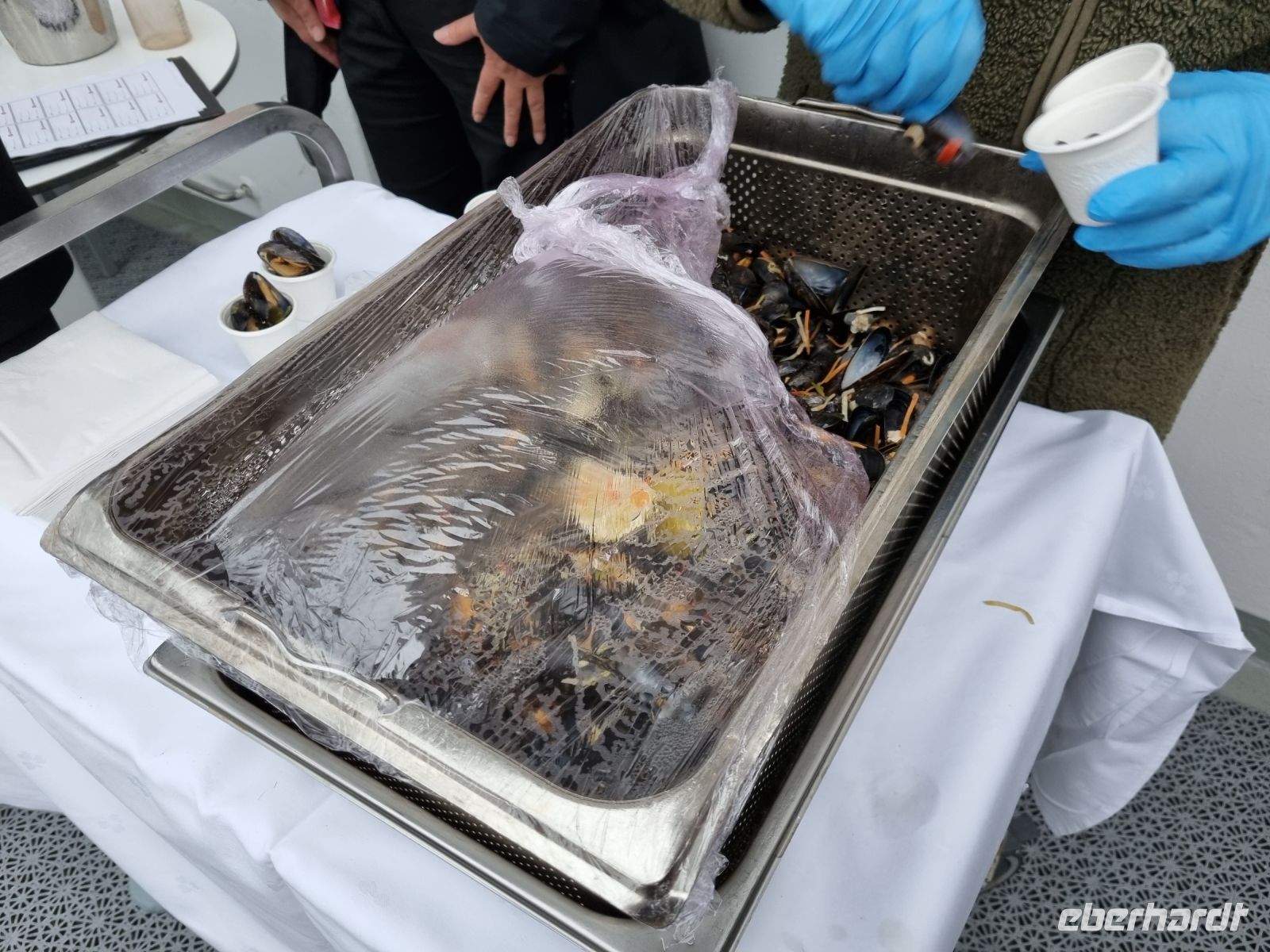 ...auf dem Weg von Trondheim nach Rørvik... - Verkostung von frischen Blaumuscheln