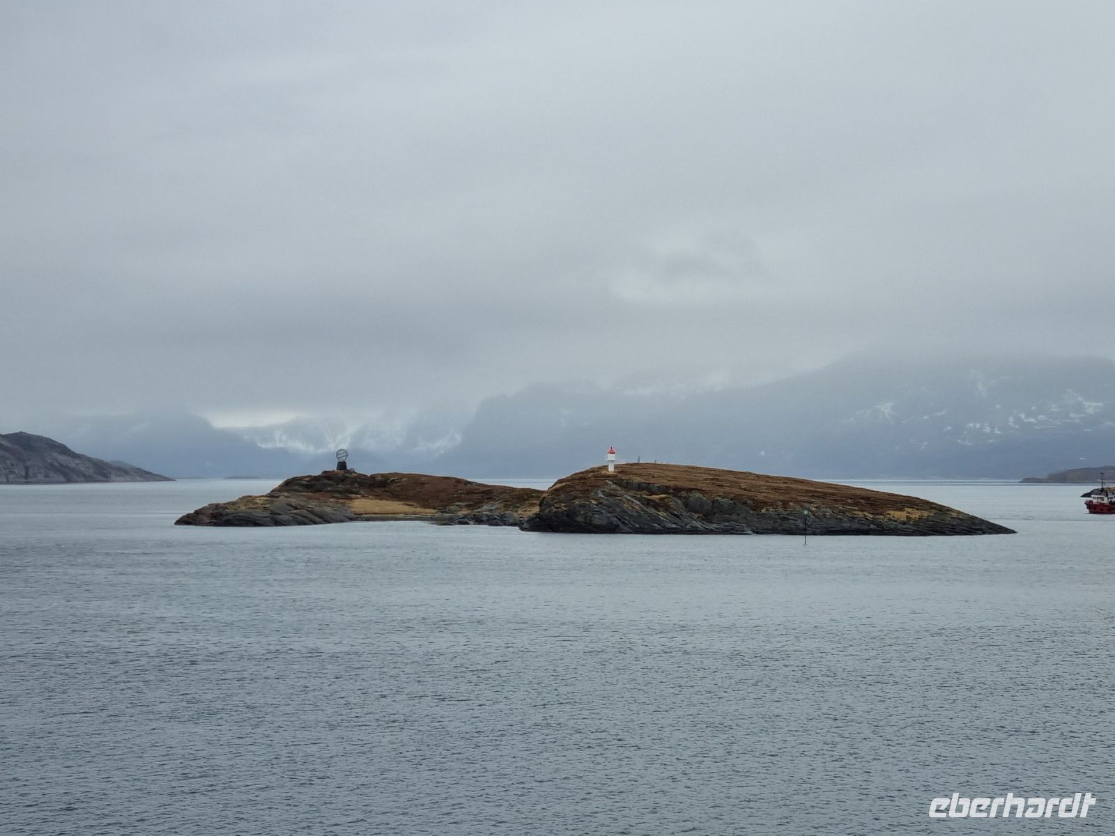 Überquerung des Polarkreises auf 66,5 Grad nördlicher Breite