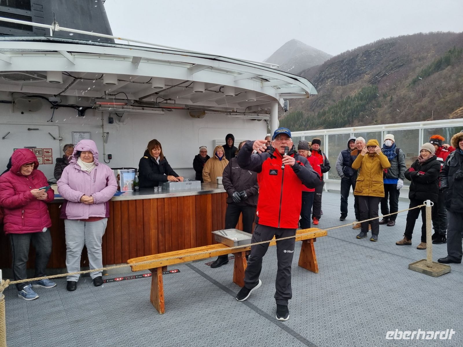 Polarkreistaufe an Bord der 