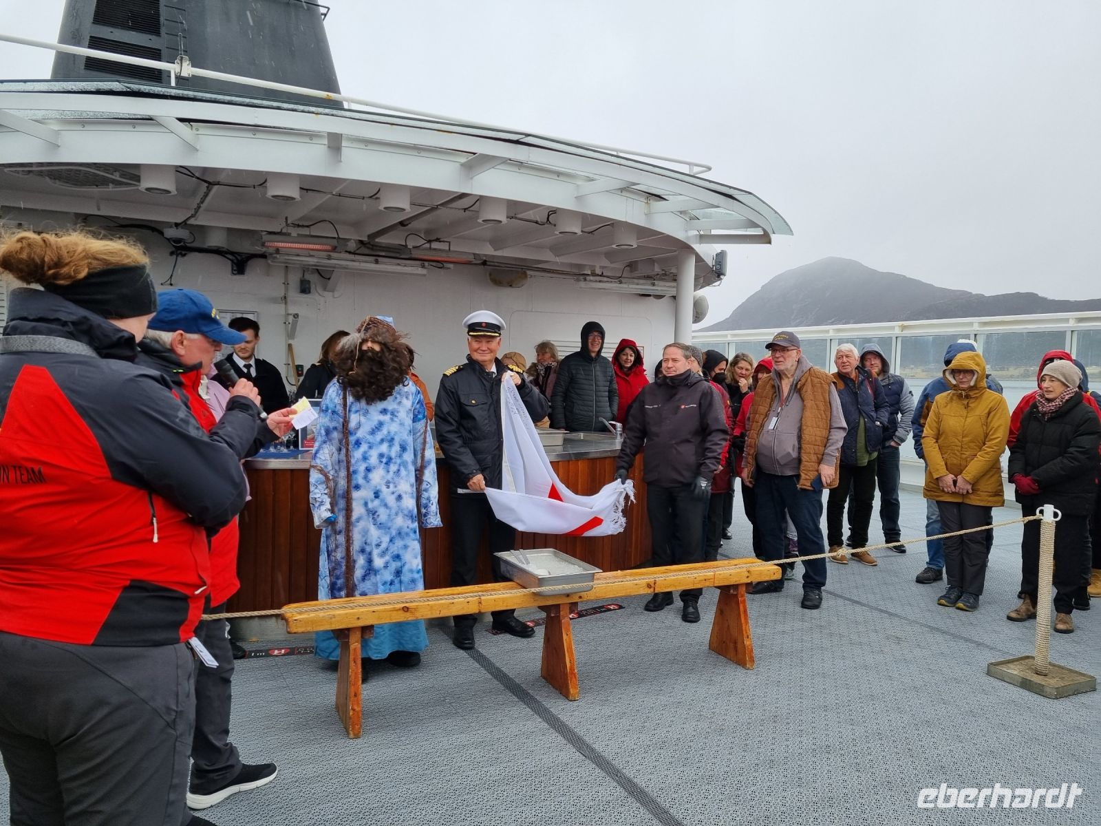 Polarkreistaufe an Bord der 