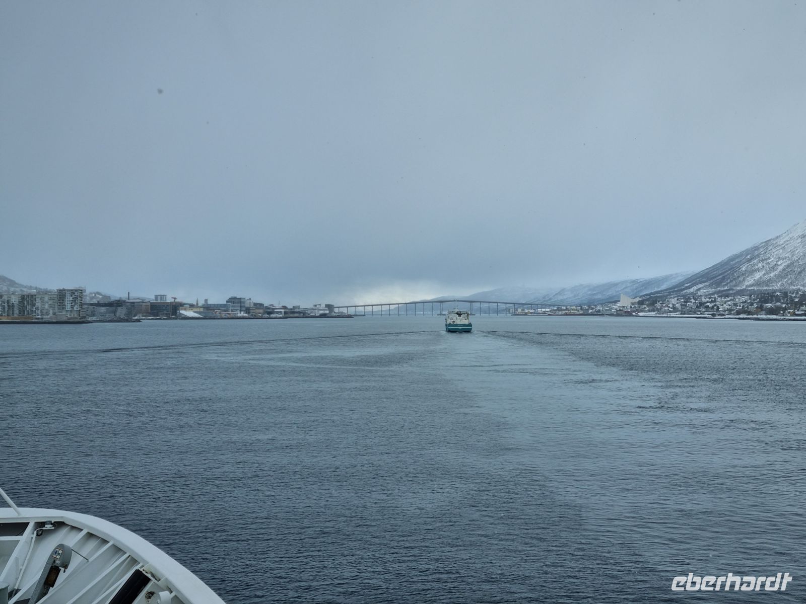 Einfahrt nach Tromsø...