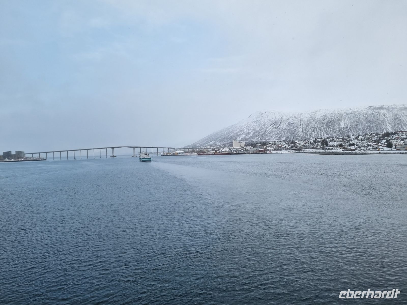 Einfahrt nach Tromsø...