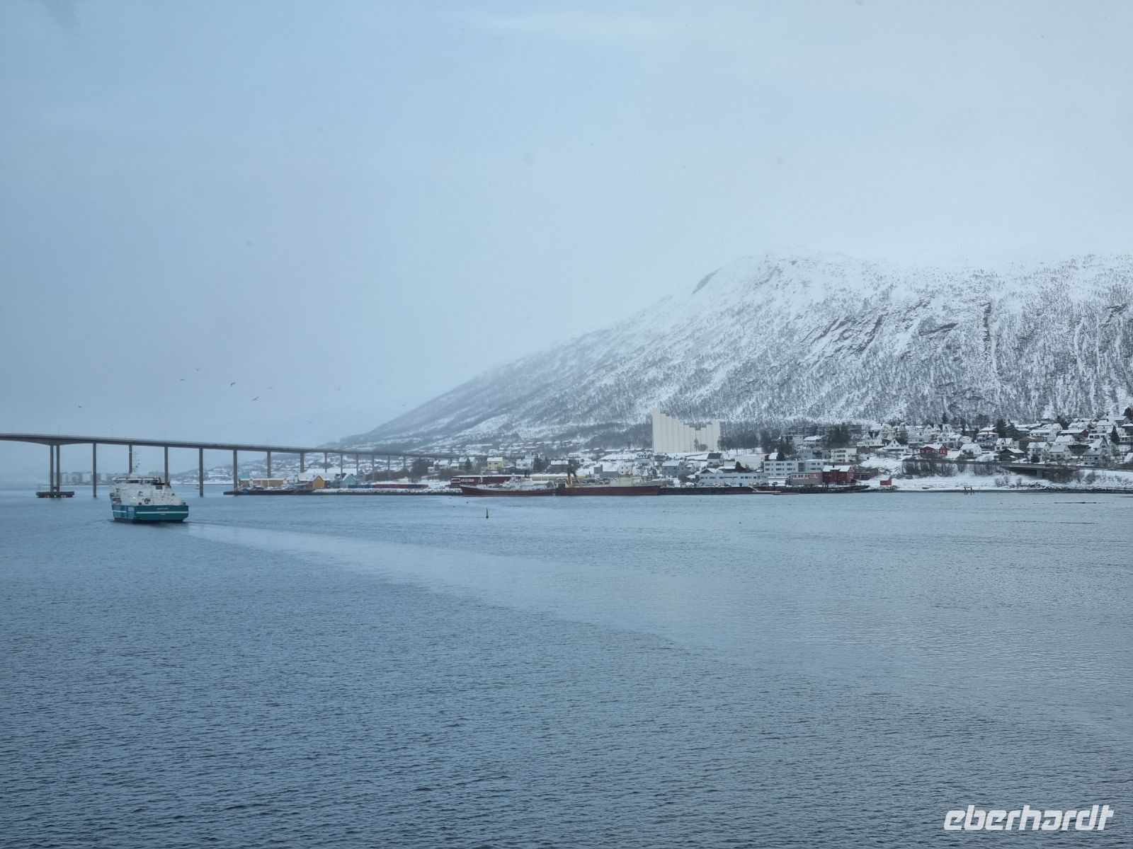 Einfahrt nach Tromsø...