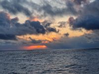 Sonnenuntergang über der Barentsee...