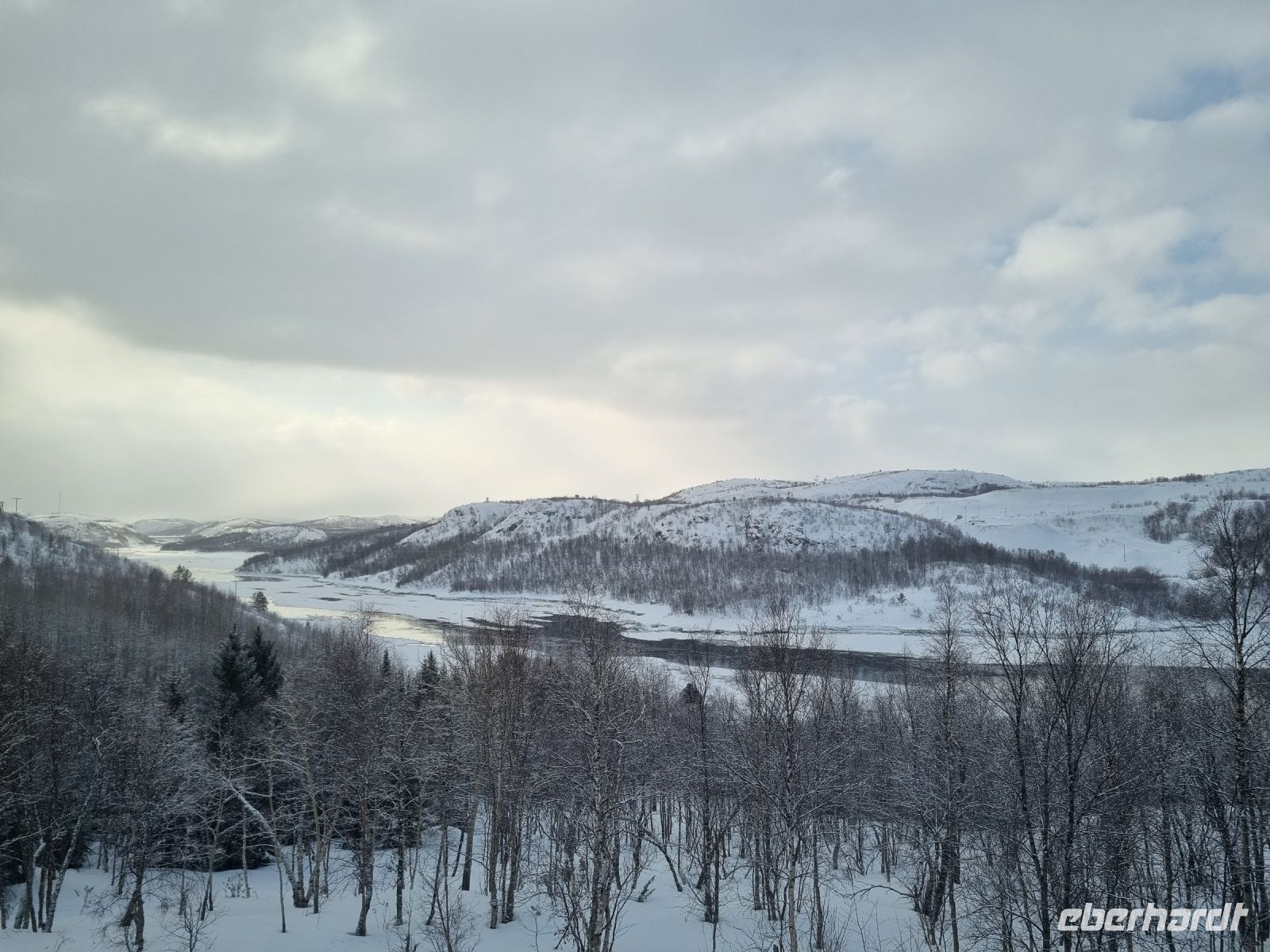 Kirkenes - Blick zum Grenzfluss Pasvikelva