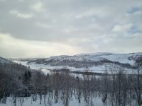 Kirkenes - Blick zum Grenzfluss Pasvikelva