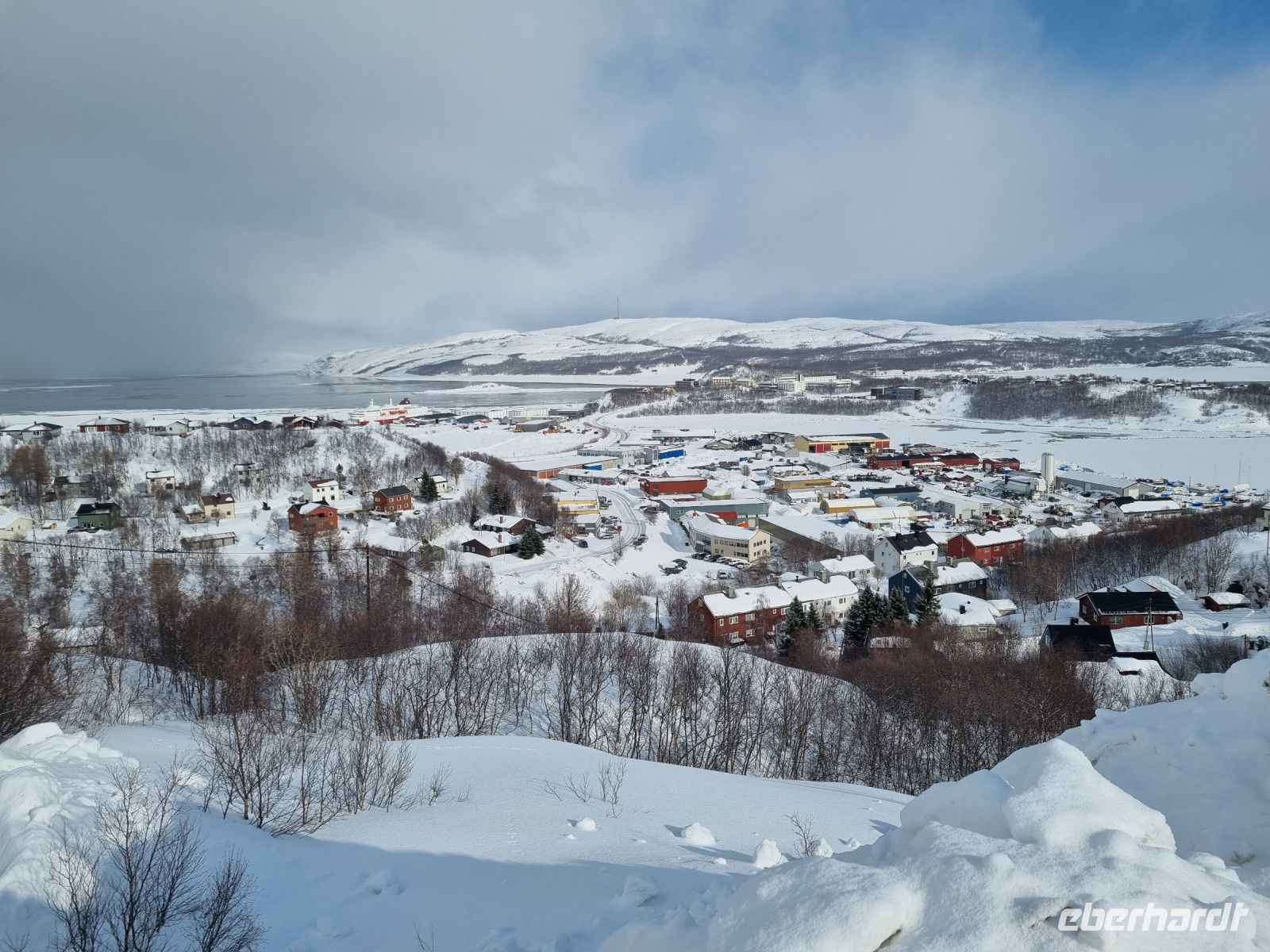 Kirkenes  - Ausblick vom Prestefjellet (Priesterberg)