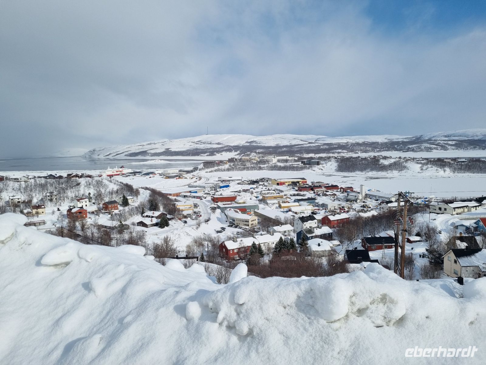 Kirkenes  - Ausblick vom Prestefjellet (Priesterberg)