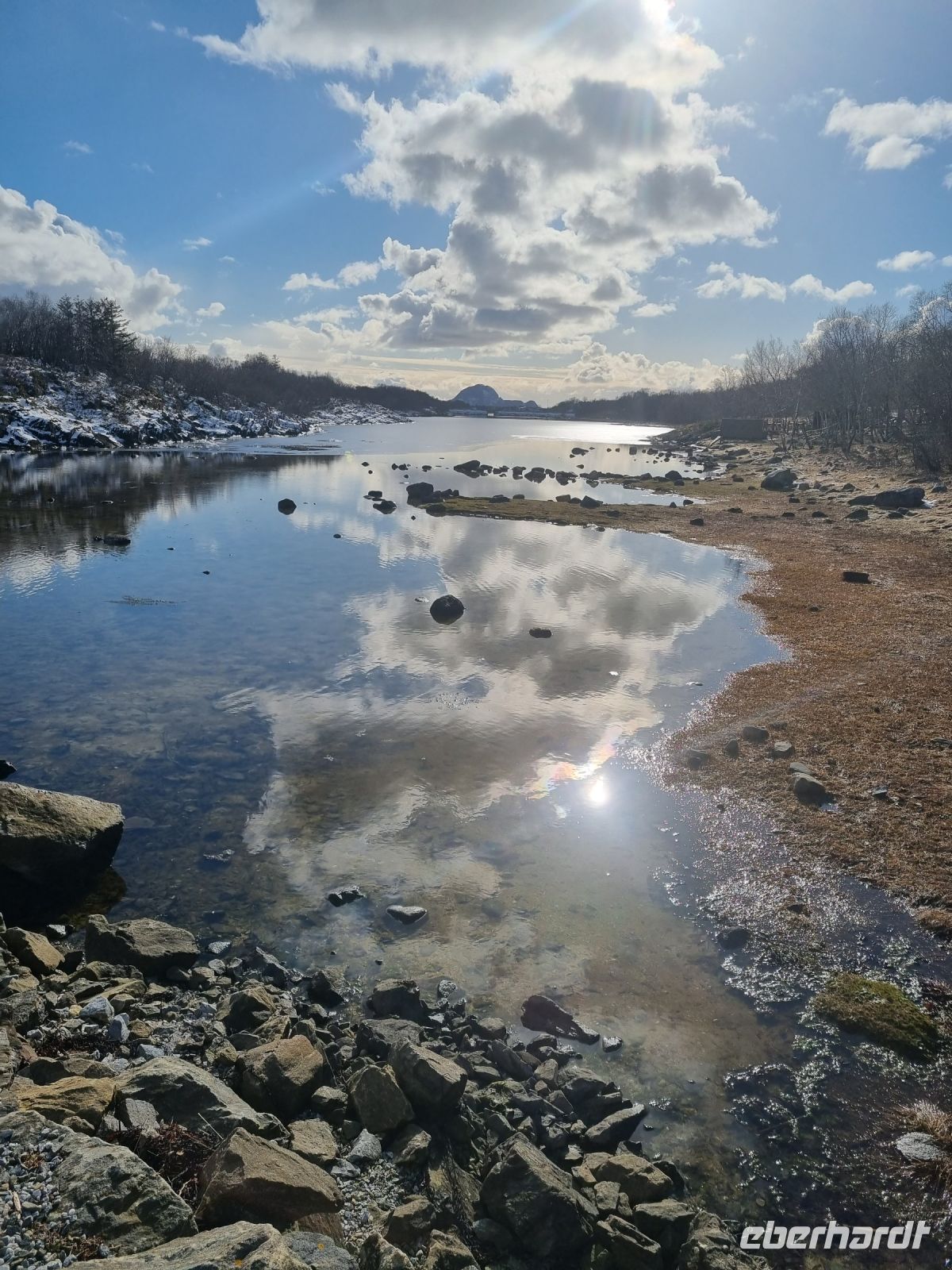 Brønnøysund - Wanderung mit dem Expeditions-Team (Blick zum Berg Torghatten) 