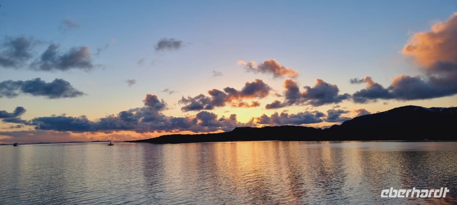 Helgelandküste - Sonnenuntergang zwischen Brønnøysund und Rørvik 