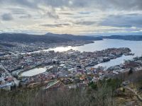 Bergen - Ausblick vom Hausberg Fløyen