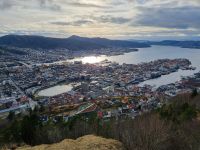 Bergen - Ausblick vom Hausberg Fløyen