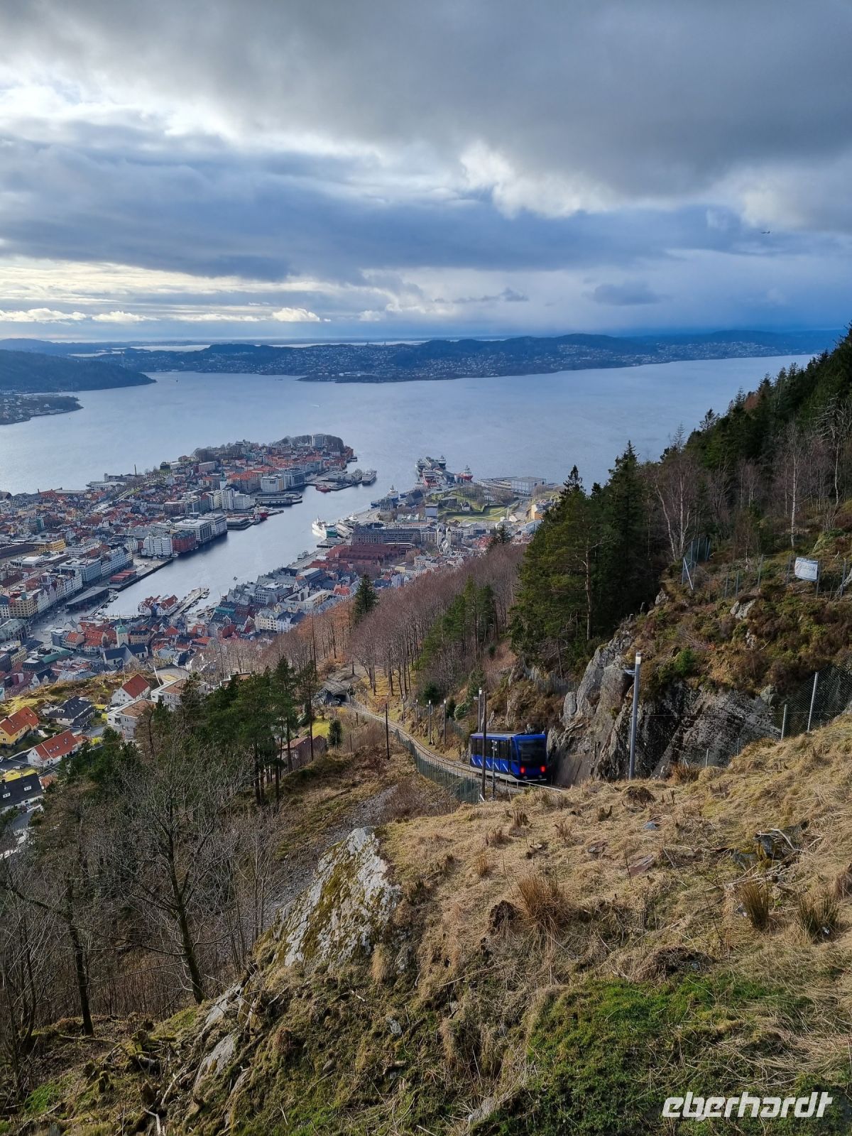 Bergen - Ausblick vom Hausberg Fløyen