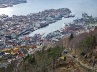 Bergen - Ausblick vom Hausberg Fløyen