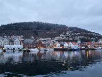 Bergen - Blick zum Hausberg Fløyen