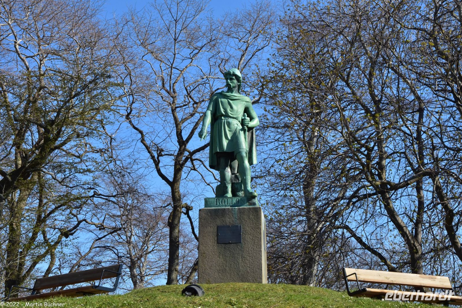 Ålesund - von hier stammt der Wikinger Rolf (Rolon) - Begründer der Normandie in Frankreich (gleiches Denkmal steht in Rouen, Normandie)