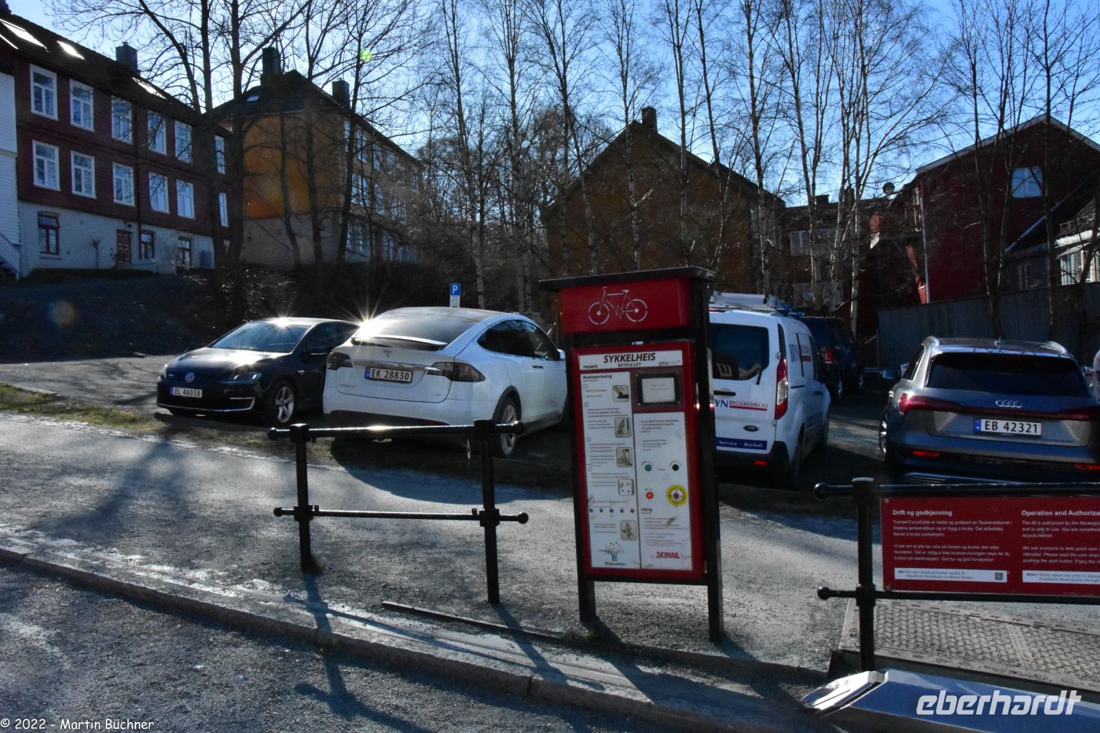 Hurtigruten - MS Polarlys - Trondheim - Sykkelheis - der mutmaßlich einzige Fahrrad-Lift der Welt
