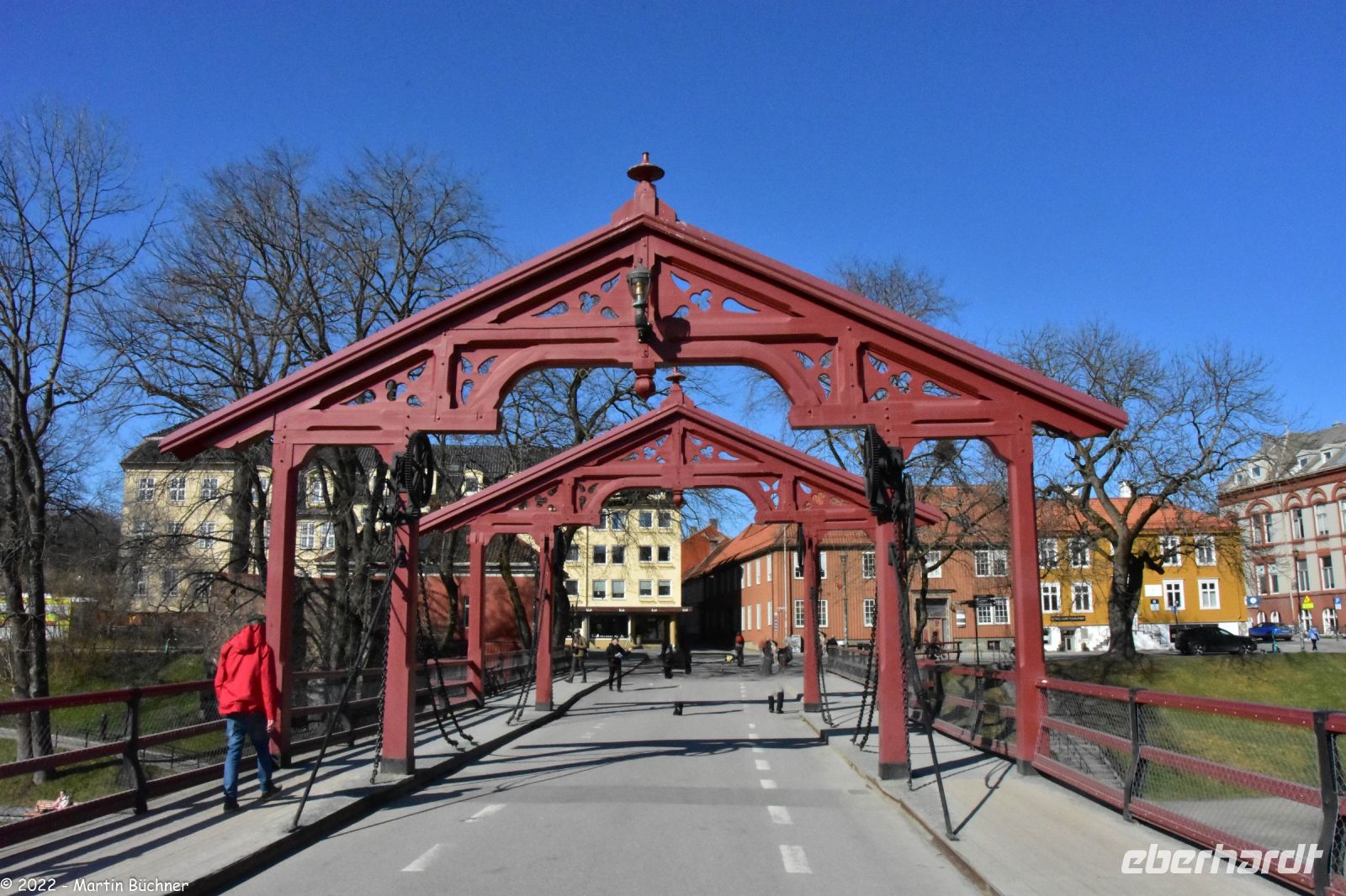 Hurtigruten - MS Polarlys - Trondheim - Gamle Bybron (Alte Stadtbrücke) über den Nidelven