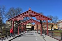 Hurtigruten - MS Polarlys - Trondheim - Gamle Bybron (Alte Stadtbrücke) über den Nidelven
