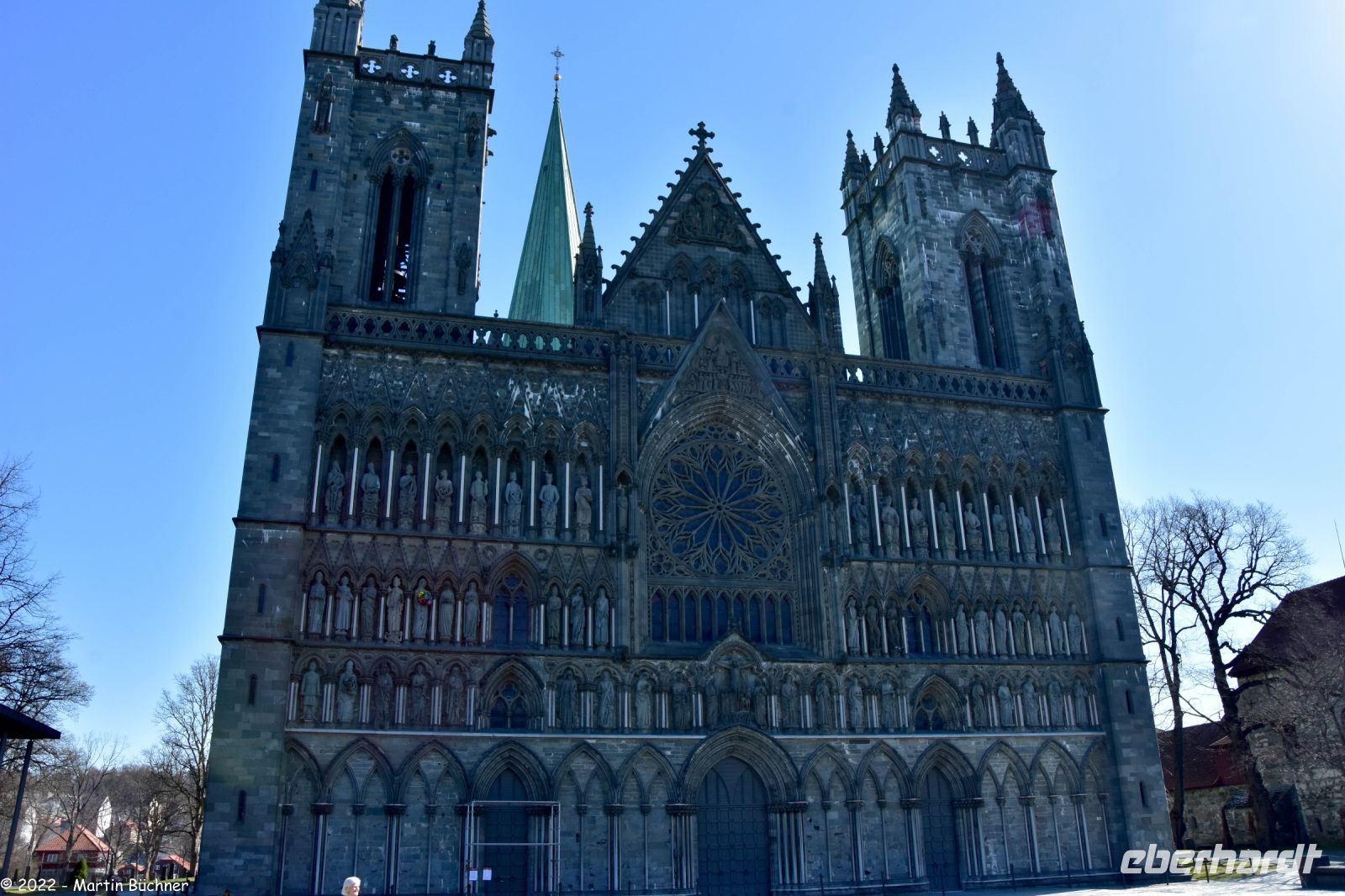 Hurtigruten - MS Polarlys - Trondheim - UNESCO Weltkulturerbe Nidarosdom Westfassade