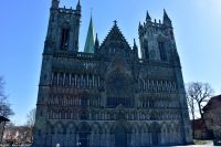 Hurtigruten - MS Polarlys - Trondheim - UNESCO Weltkulturerbe Nidarosdom Westfassade