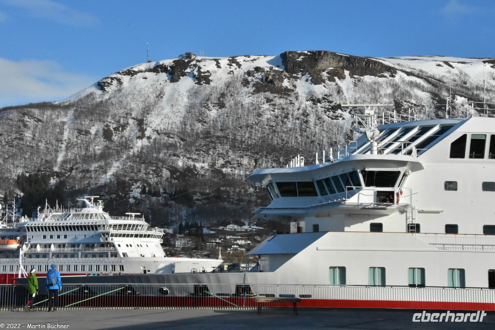 Hurtigruten - MS Polarlys - Tromsø - Treffen zweier Hurtigrutenschiffe M/S Polarlys und Hurtigruten Expedition M/S Otto Sverdrup (ehemals Finnmarken)