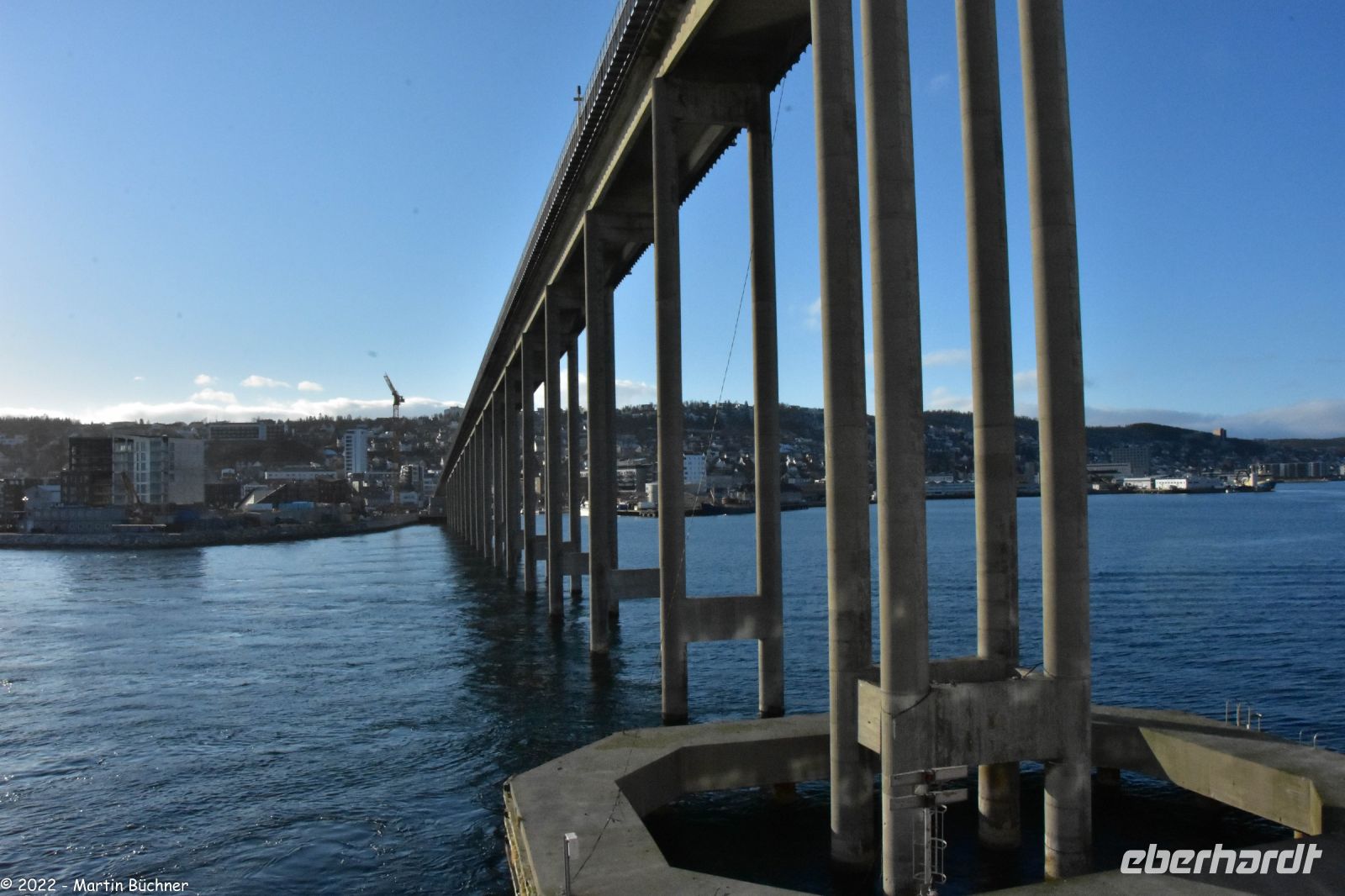 Hurtigruten - MS Polarlys - Tromsø-Brücke