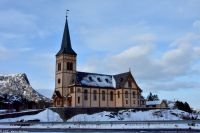 Hurtigruten - MS Polarlys - Lofoten - Lofotkathedrale in Kabelvåg