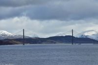 Hurtigruten - MS Polarlys - Nordland - Helgelandskyste Brücke vor Sandnessjøen