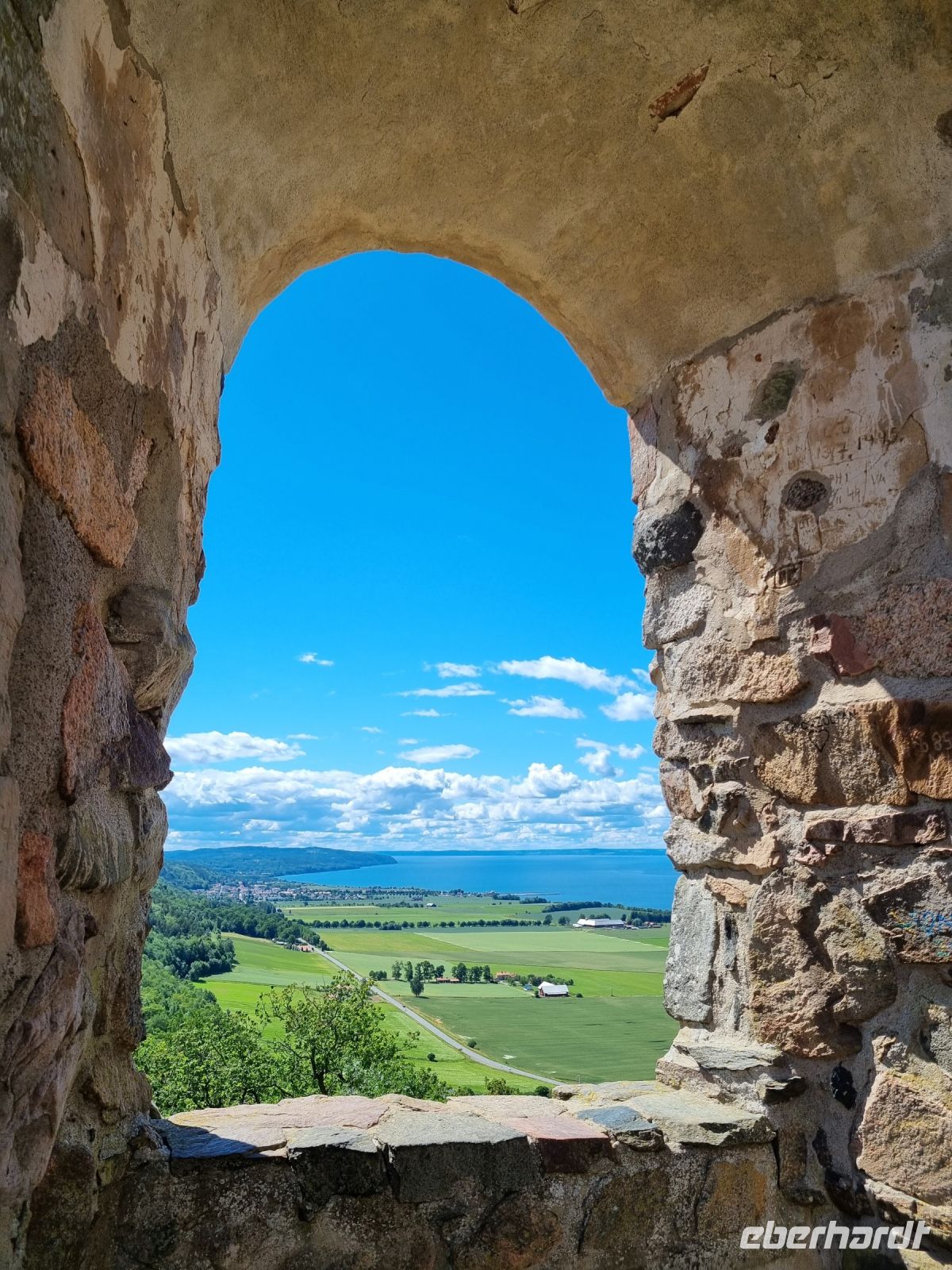 Brahehus mit Blick auf den Vätternsee