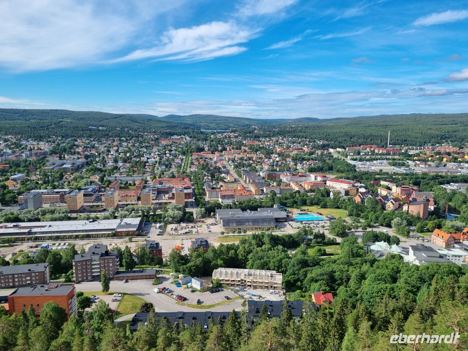 Sundsvall - Ausblick vom Nördlichen Stadtberg (Norra Berget)