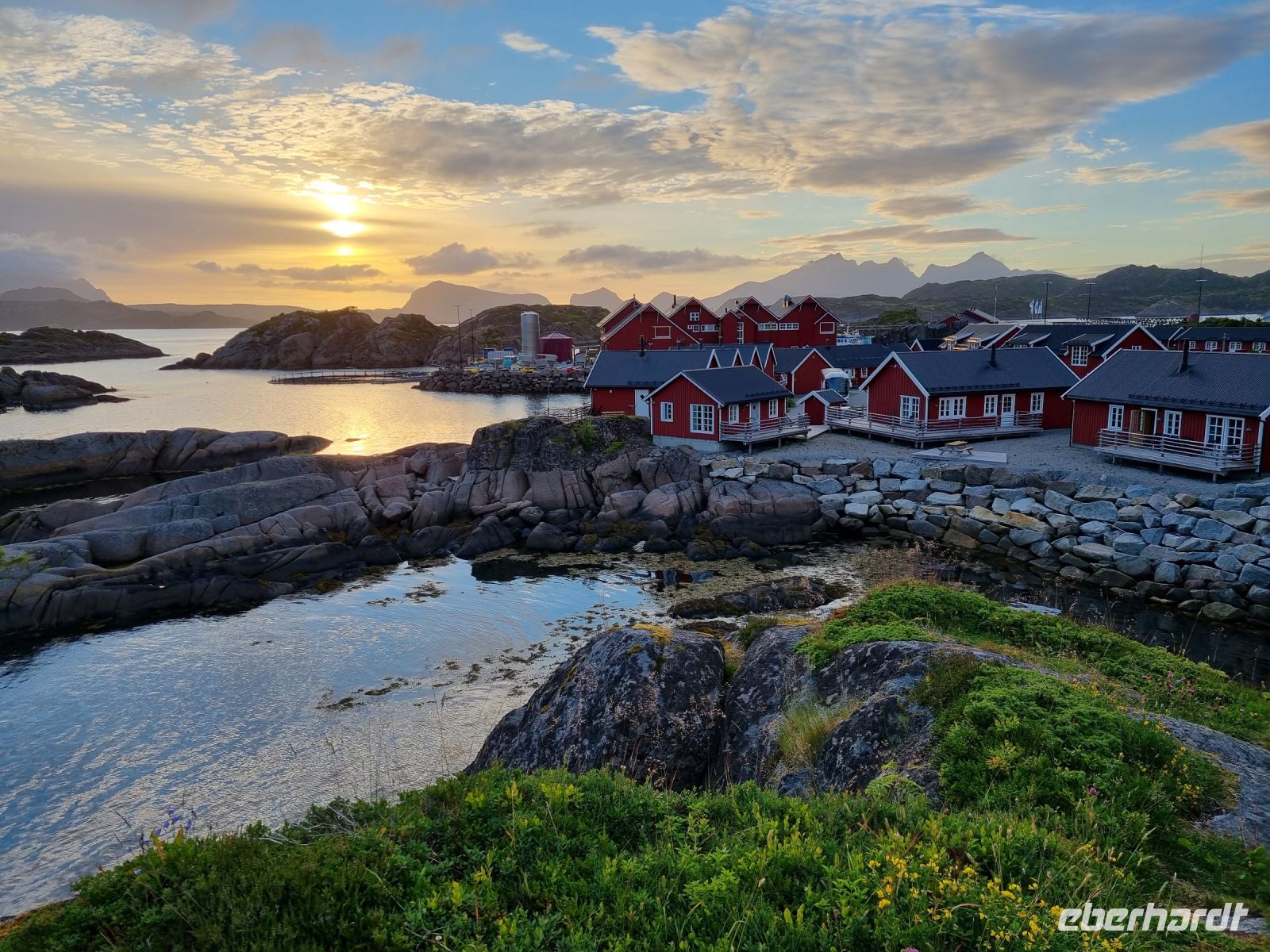 Abendstimmung am Statles Rorbusenter in Mortsund 