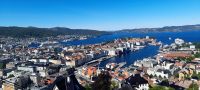 Bergen vom Fløyen 