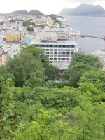 Blick vom Aksla auf Alesund