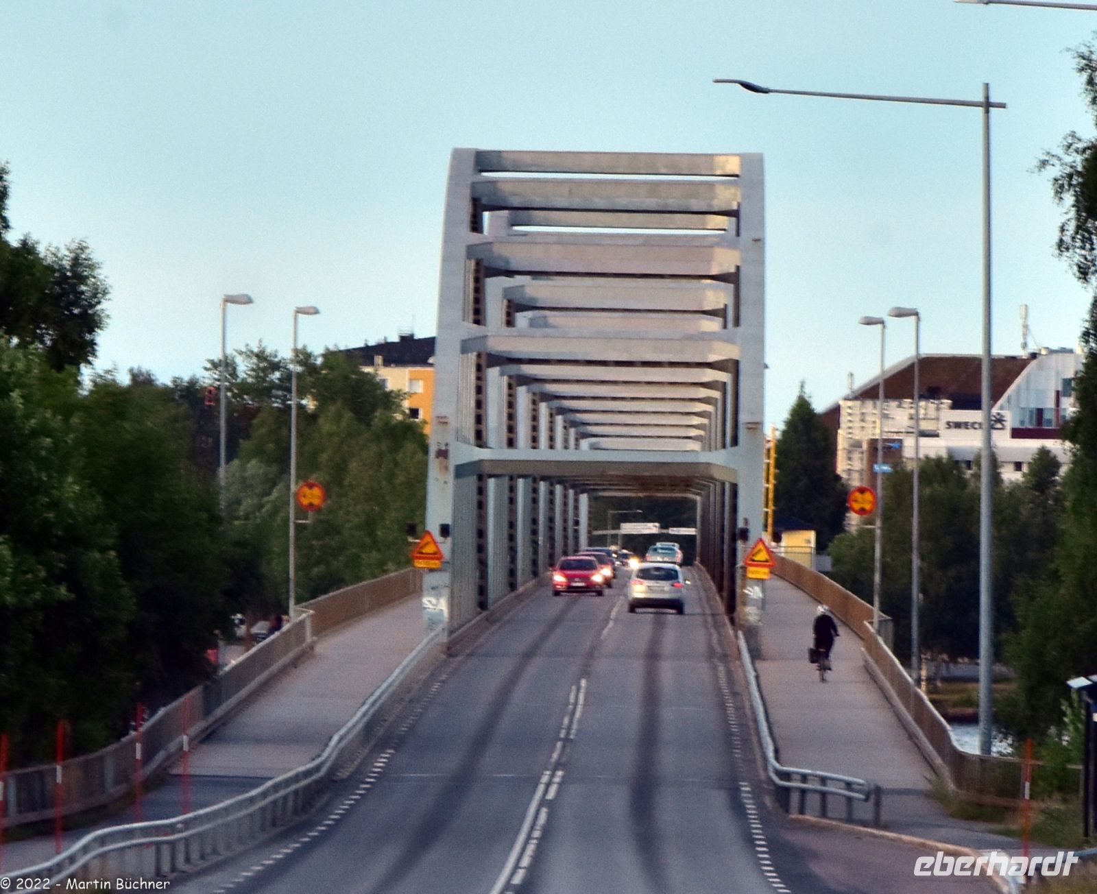 Brücke über den Luleåälven in  Luleå (Provinz Norbotten län)