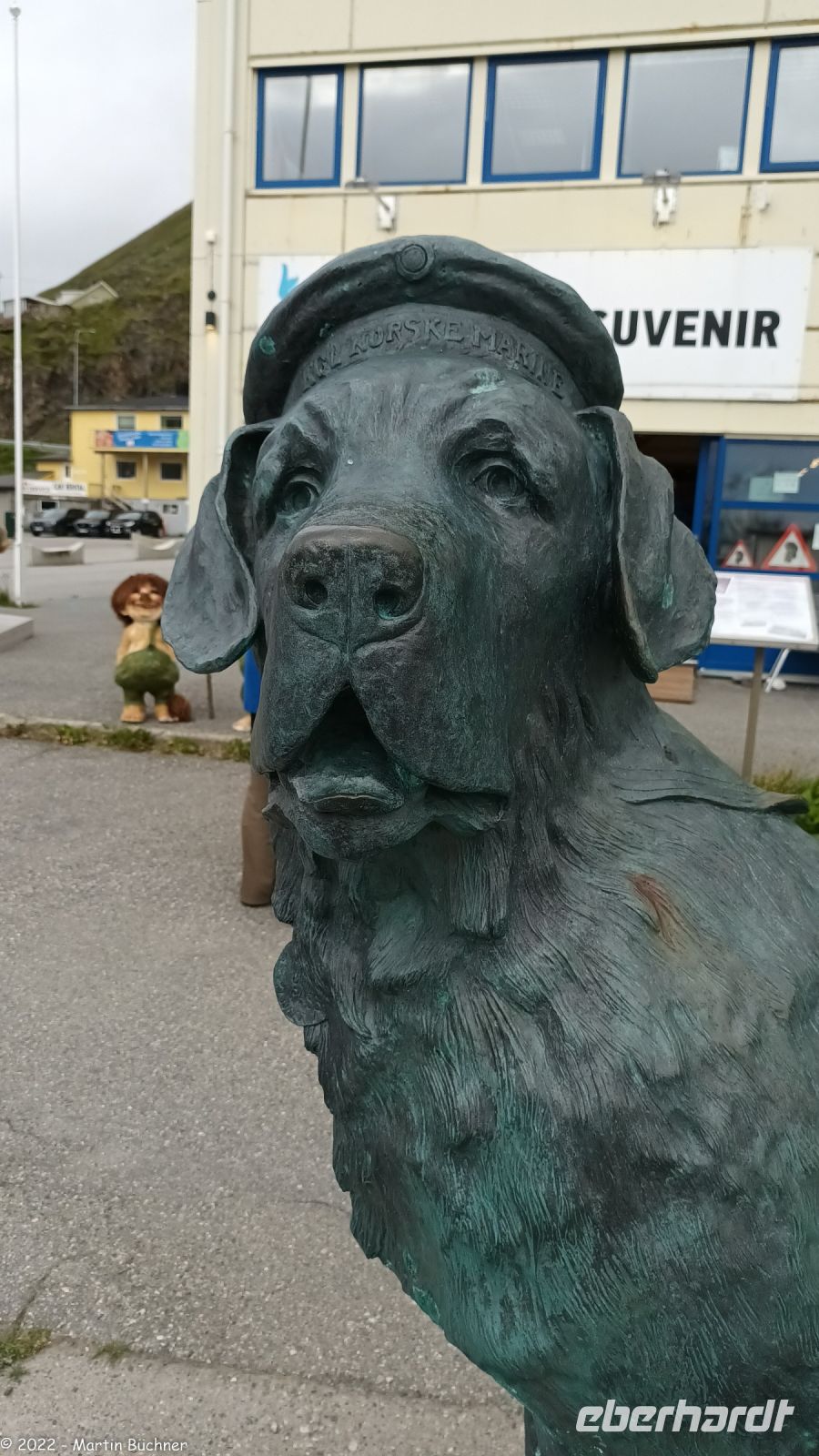 Armeehund Bamse in Honningsvåg