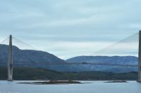 Helgelandsbrücke über den Leirfjorden an der Helgelandskysten