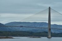 Helgelandsbrücke über den Leirfjorden an der Helgelandskysten