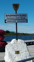 Mittelpunkt der norwegischen Küste in Brønnøysund