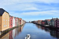 Speicherhäuser am Nidelven in Trondheim