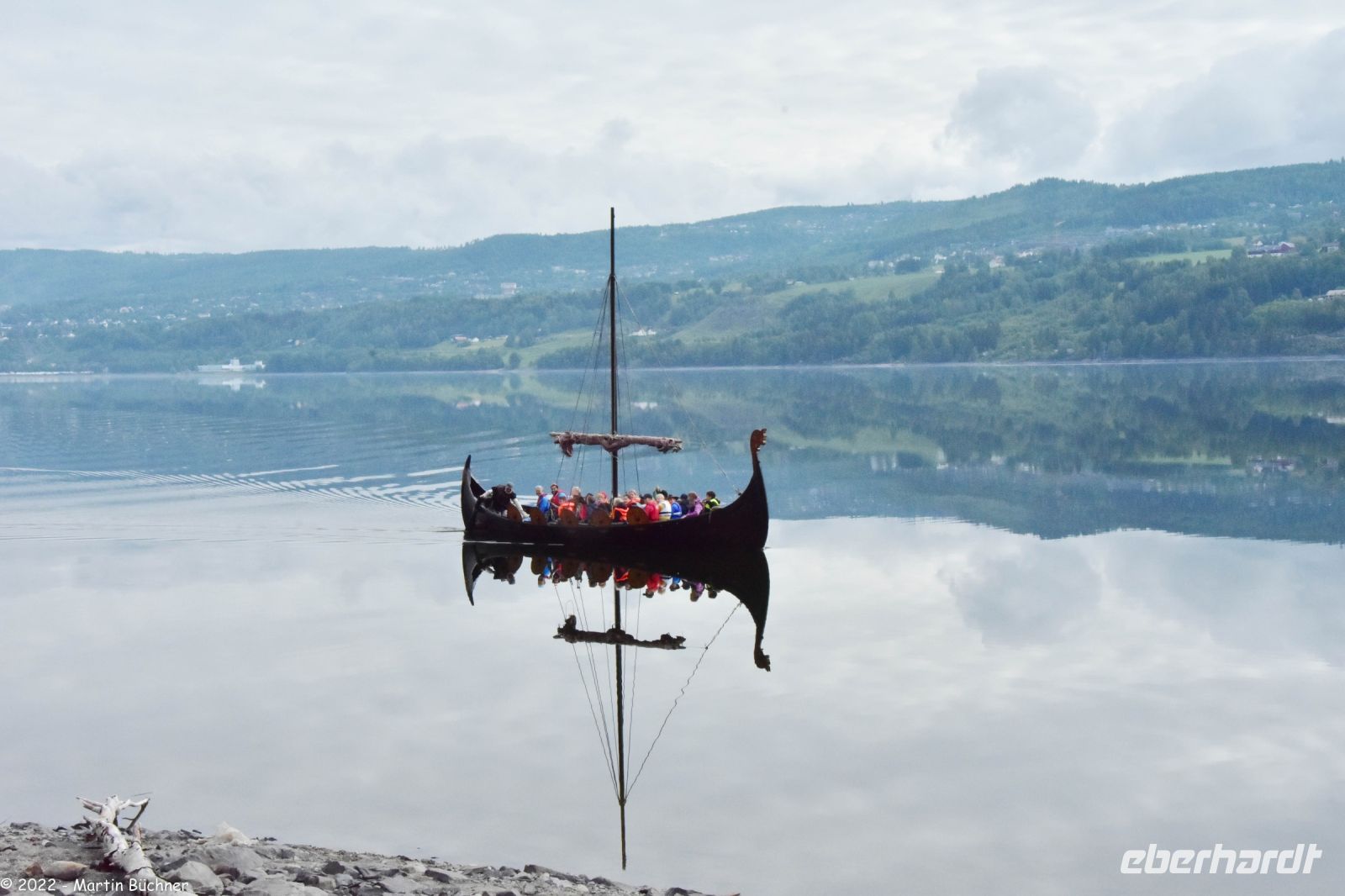 Wikinger auf dem Mjøsa-See vor Lillehammer