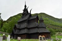 Stabkirche Borgund (stilgebend!) im Lærdalen
