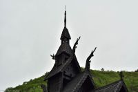 Stabkirche Borgund (stilgebend!) im Lærdalen