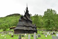 Stabkirche Borgund (stilgebend!) im Lærdalen