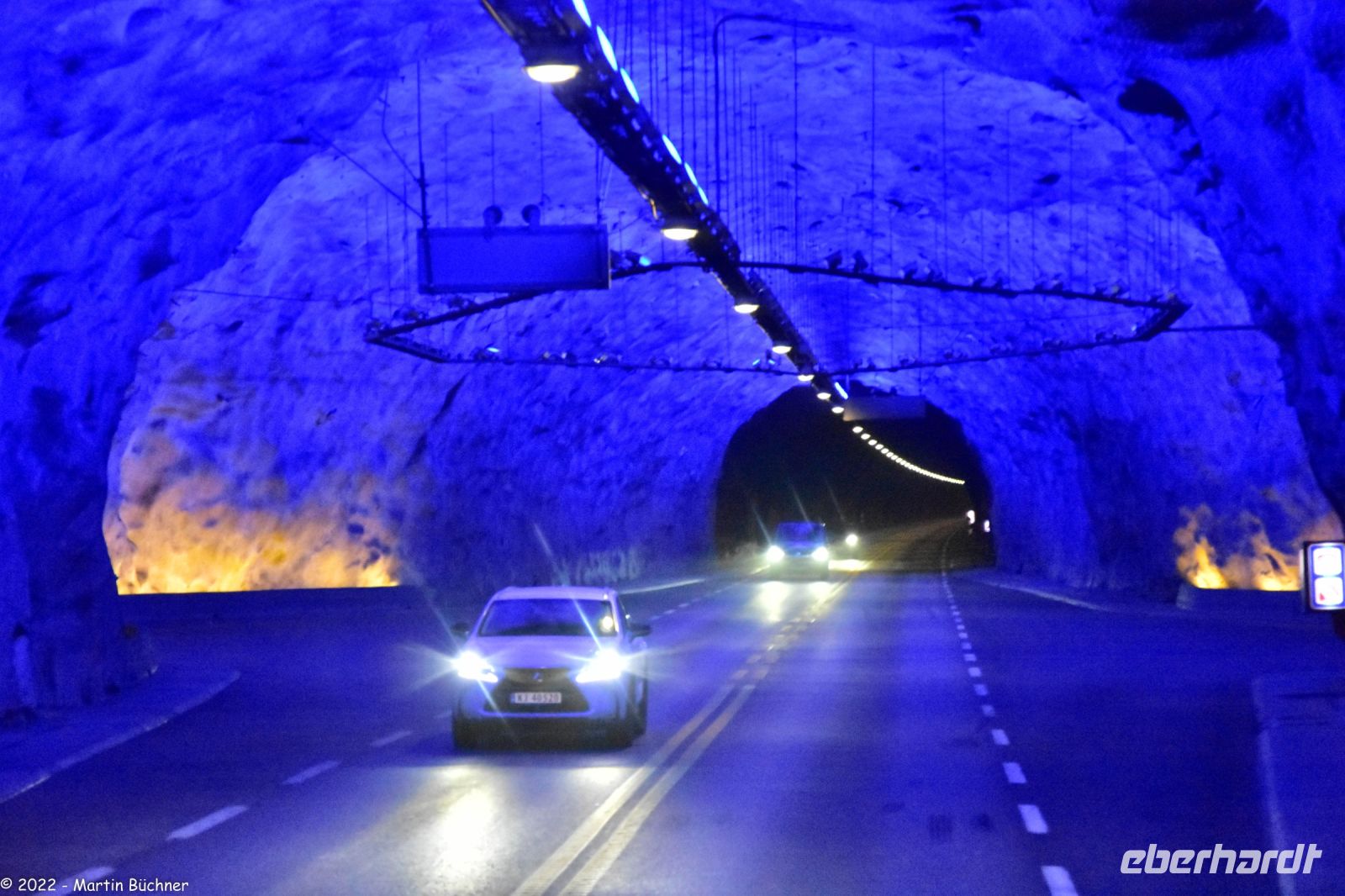 Lærdalstunnel mit 24,5 km aktuell der längste Straßentunnel der Welt