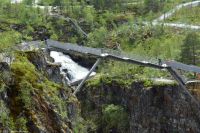 Vøringsfossen im Måbødalen - neue Fußgängerbrücke (in Y-Form) und neue Aussichtsplattformen