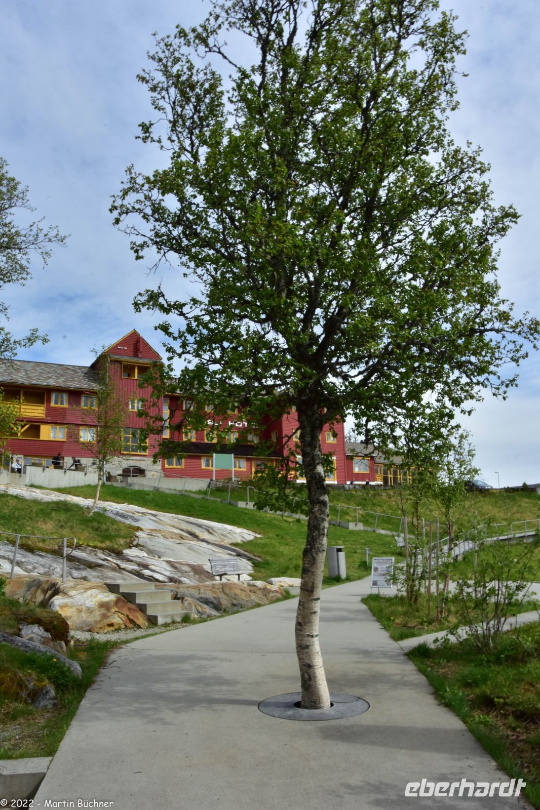 Vøringsfossen im Måbødalen - neue Fußgängerbrücke (in Y-Form) und neue Aussichtsplattformen