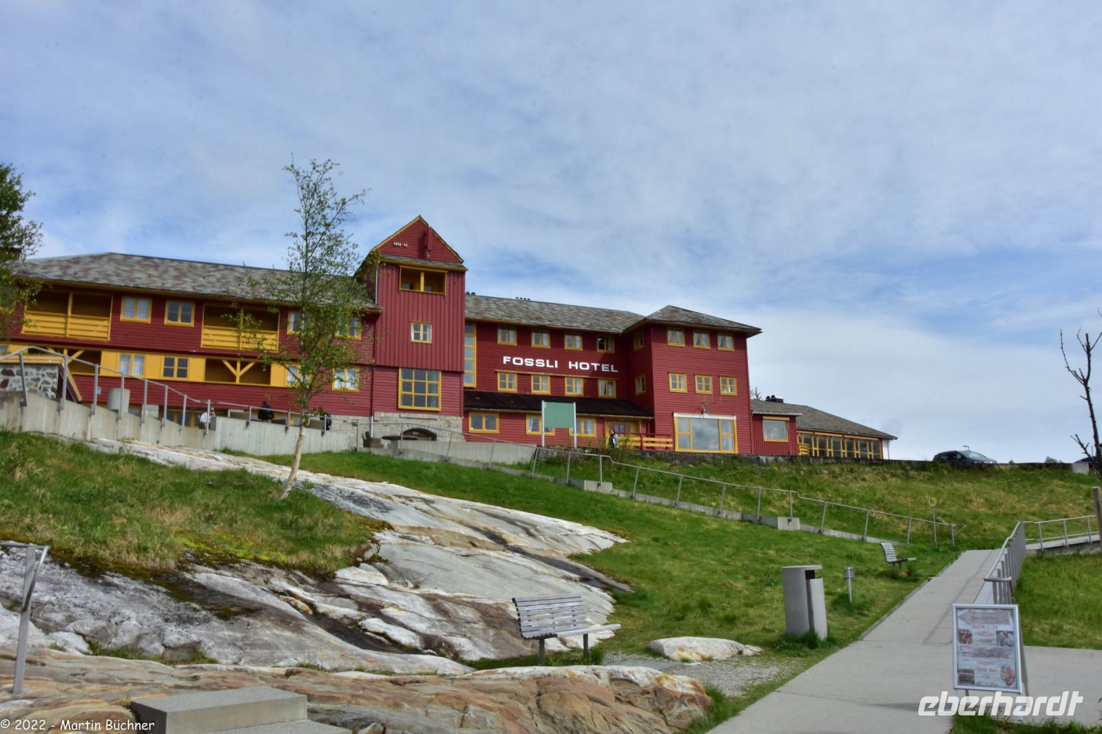 Vøringsfossen im Måbødalen - neue Fußgängerbrücke (in Y-Form) und neue Aussichtsplattformen